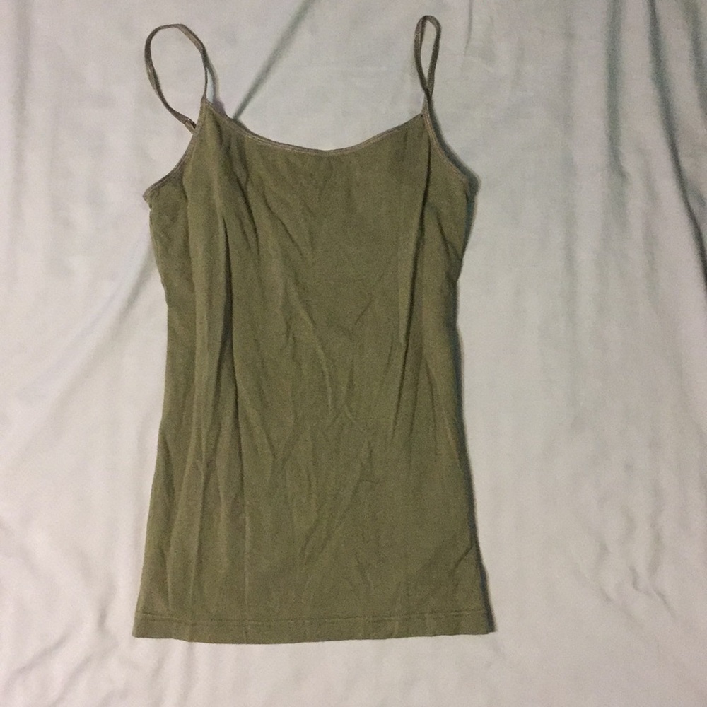 Army green tank top